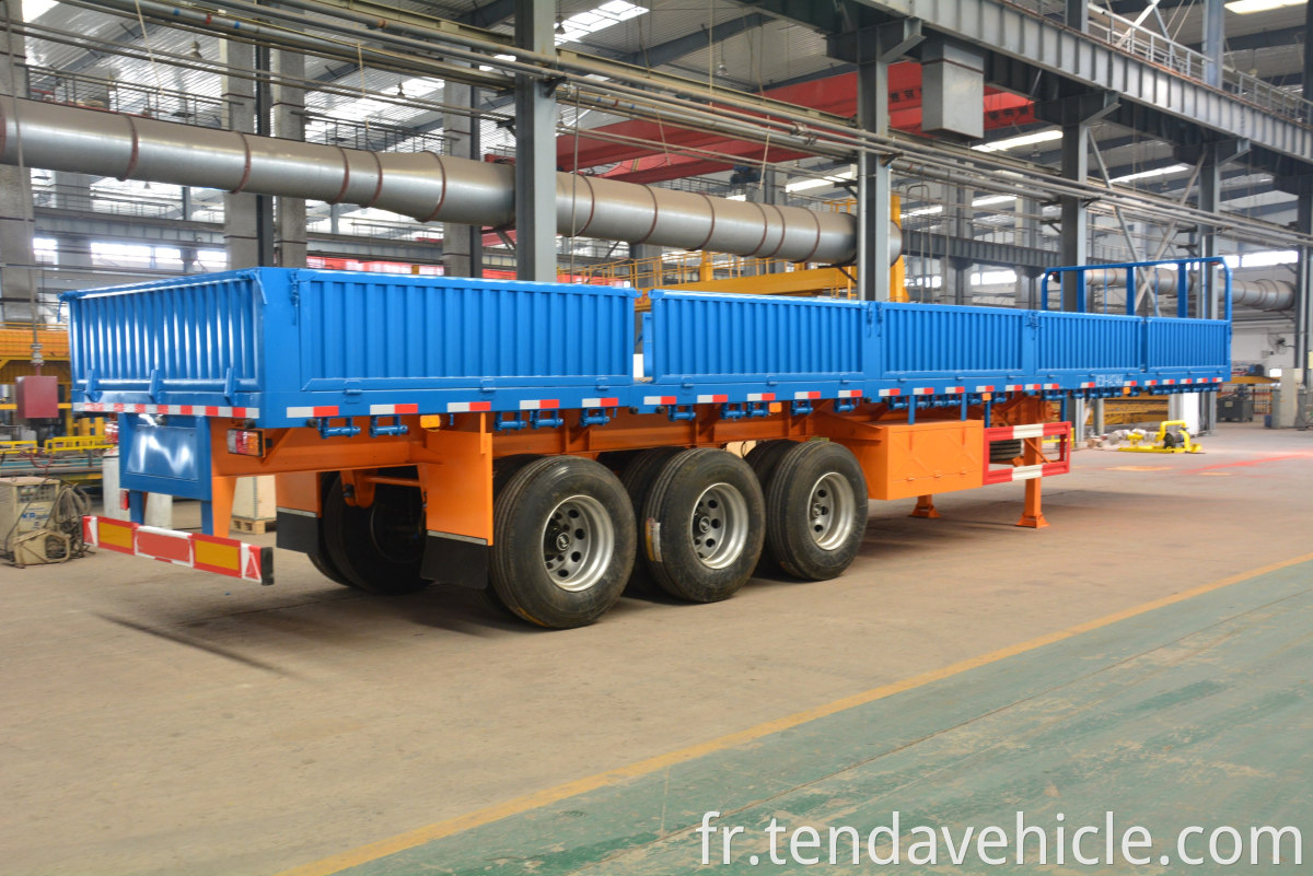 3 axles Sidewall Semi Trailer